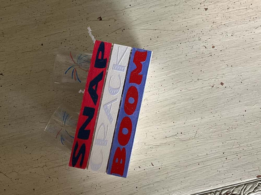 Snap Crack Boom Patriotic Fireworks Shot Glass Set